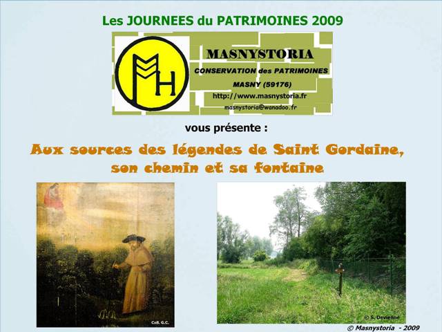 Aux SOURCES des LEGENDES de SAINT GORDAINE son CHEMIN et sa FONTAINE 